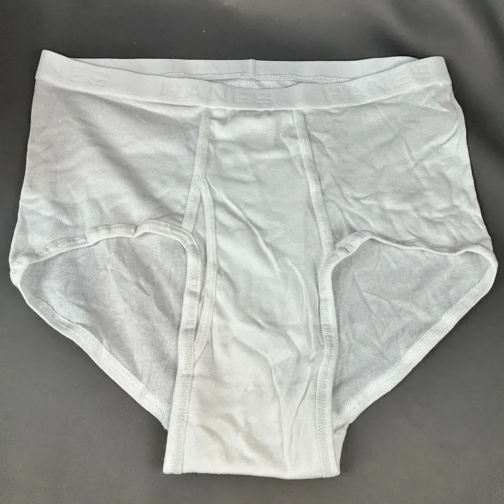 HANES Best Men's Briefs 8 Pack Cool & Breathable Cotton Underwear WHITE XL